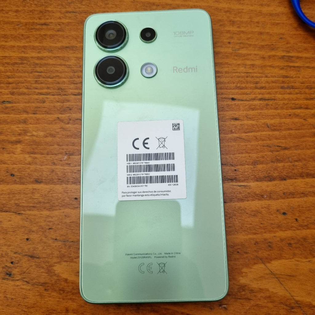 CELULAR XIAOMI REDMI NOTE 13 23129RA5FL (2024) 128 GB 6 GB RAM (SEMINUEVO)