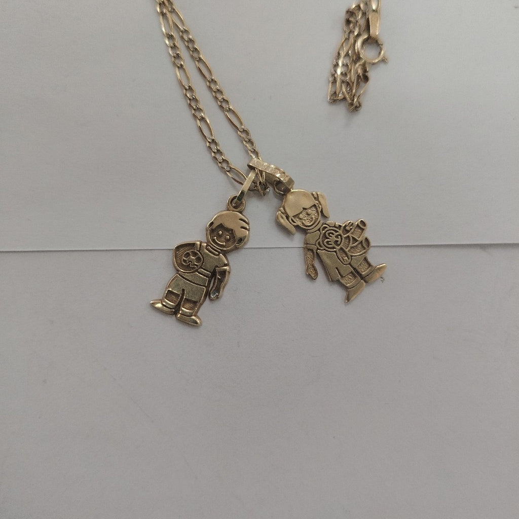 CADENA, DIJE. ORO, RODIADO 10 K 5.7 GRMS (SEMINUEVO)