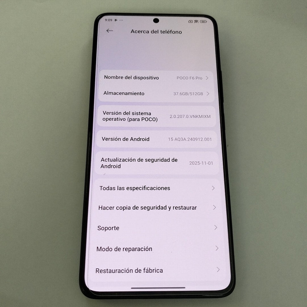 CELULAR XIAOMI POCO F6 PRO 23113RKC6G (2024) 512 GB 12 GB RAM (SEMINUEVO)