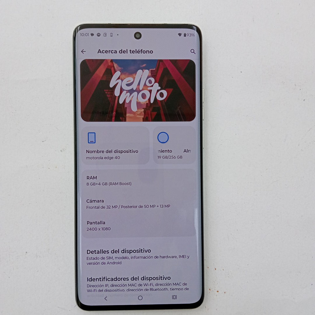 CELULAR MOTOROLA EDGE 40 XT2303-2 (2023) 256 GB 8 GB RAM (SEMINUEVO)