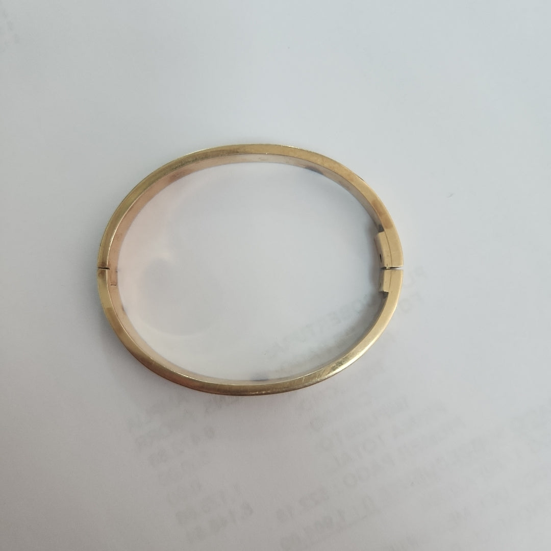 PULSERA RIGIDA. ORO. 14 K 19.6 GRMS (SEMINUEVO)