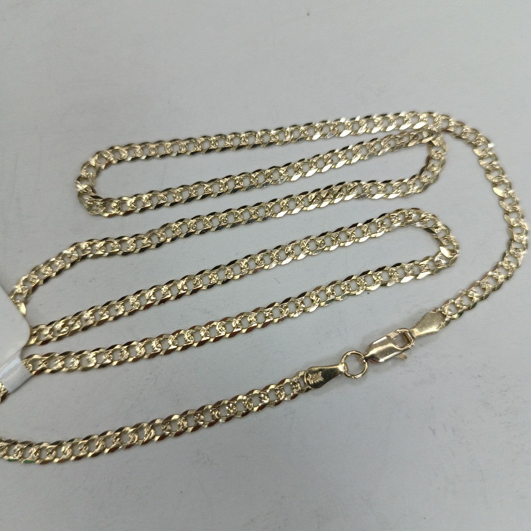 CADENA BARBADA DIAMANTADA 11.01GR 55 CM CM (NUEVO)