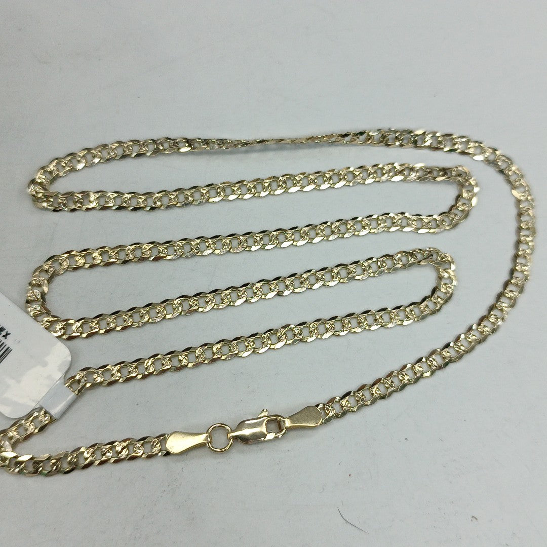 CADENA BARBADA DIAMANTADA 11.11GR 55 CM CM (NUEVO)