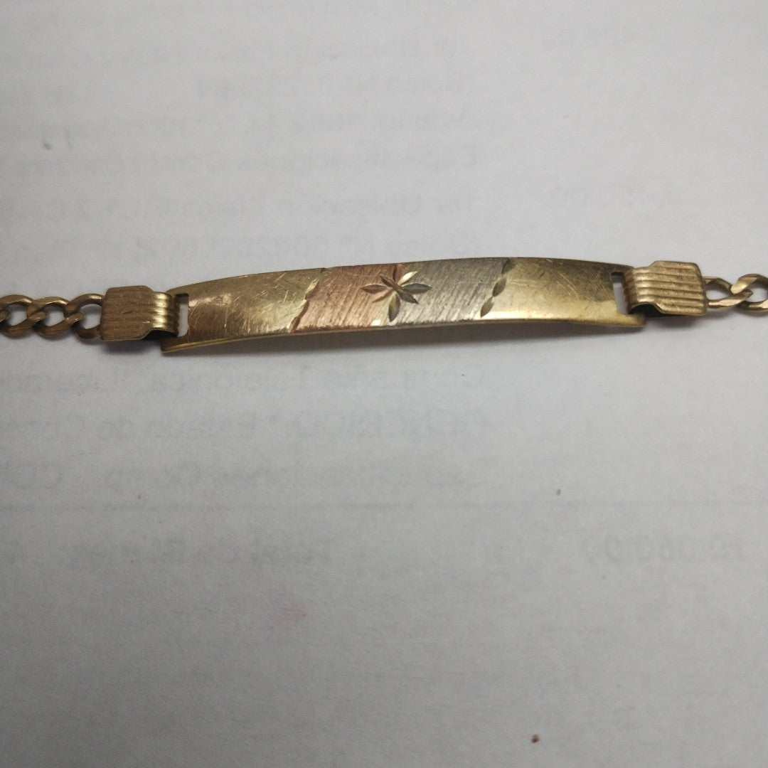 ESCLAVA. ORO COMBINADO. 10 K 3.2 GRMS (SEMINUEVO)