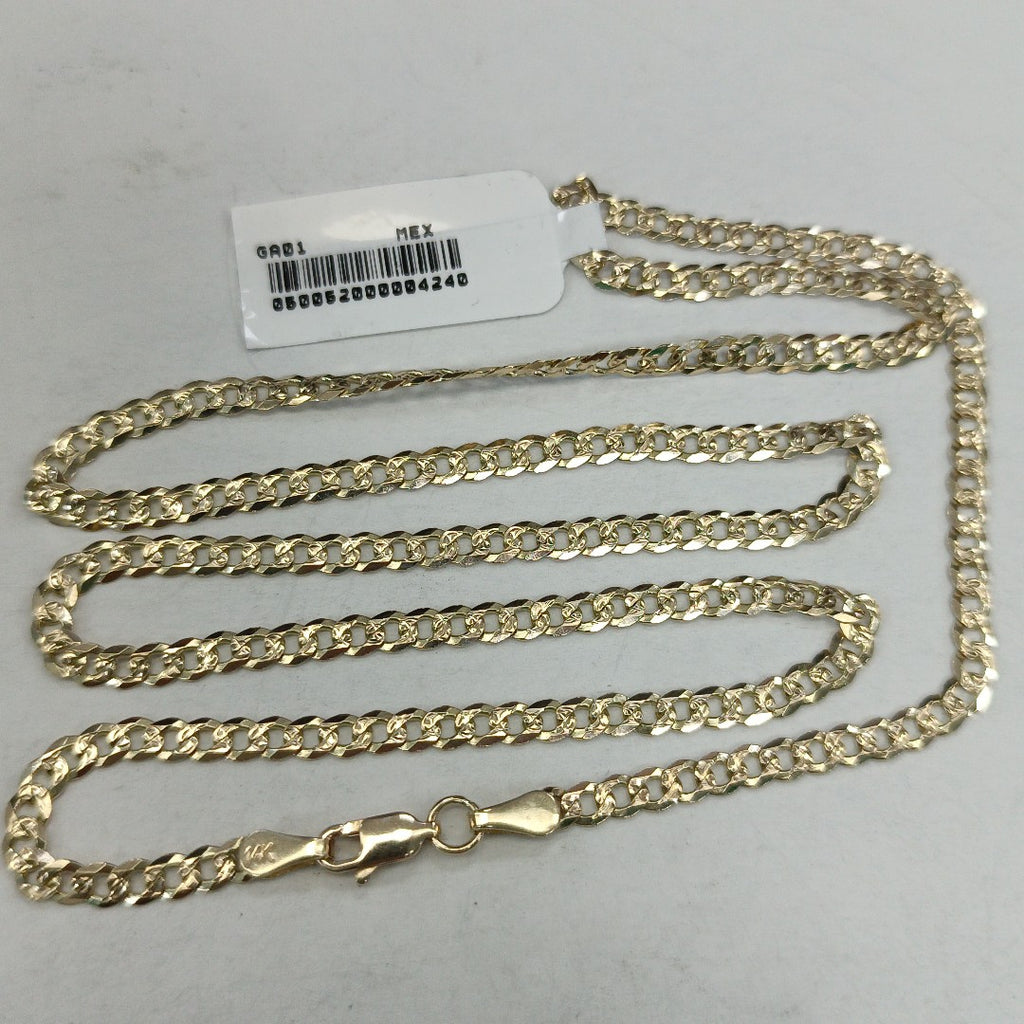 CADENA BARBADA DIAMANTADA 12.11GR 60 CM CM (NUEVO)