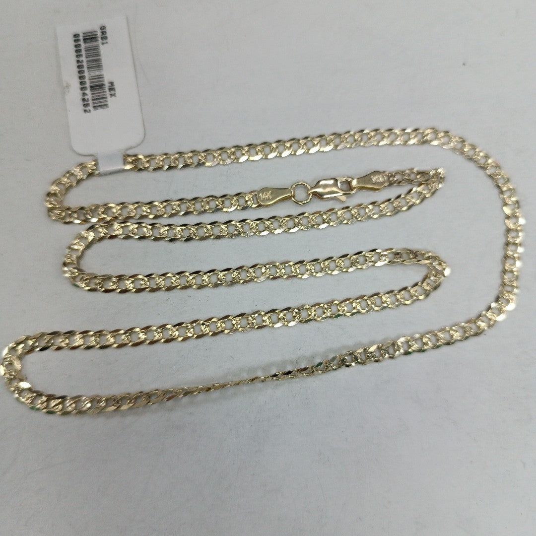 CADENA BARBADA DIAMANTADA 11.11GR 55 CM CM (NUEVO)