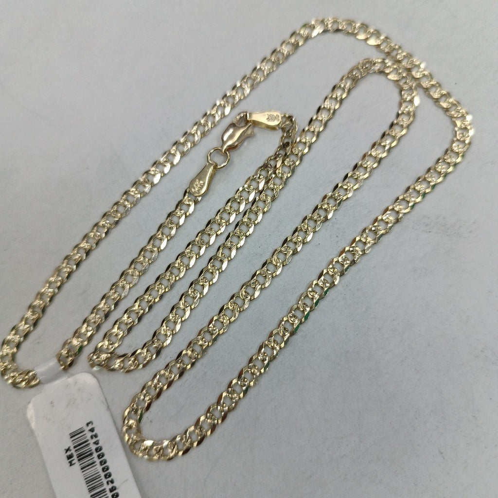 CADENA BARBADA DIAMANTADA 11.01GR 55 CM CM (NUEVO)