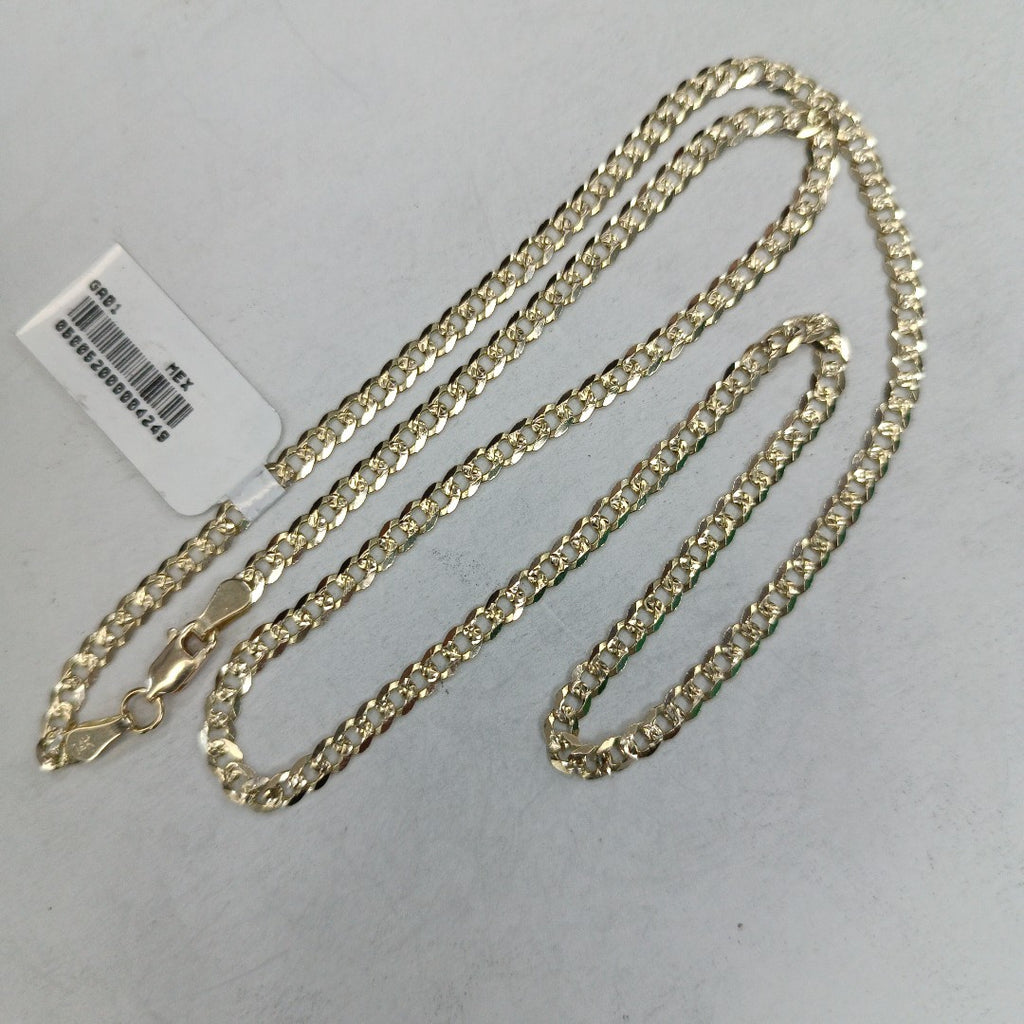 CADENA BARBADA DIAMANTADA 11.11GR 55 CM CM (NUEVO)