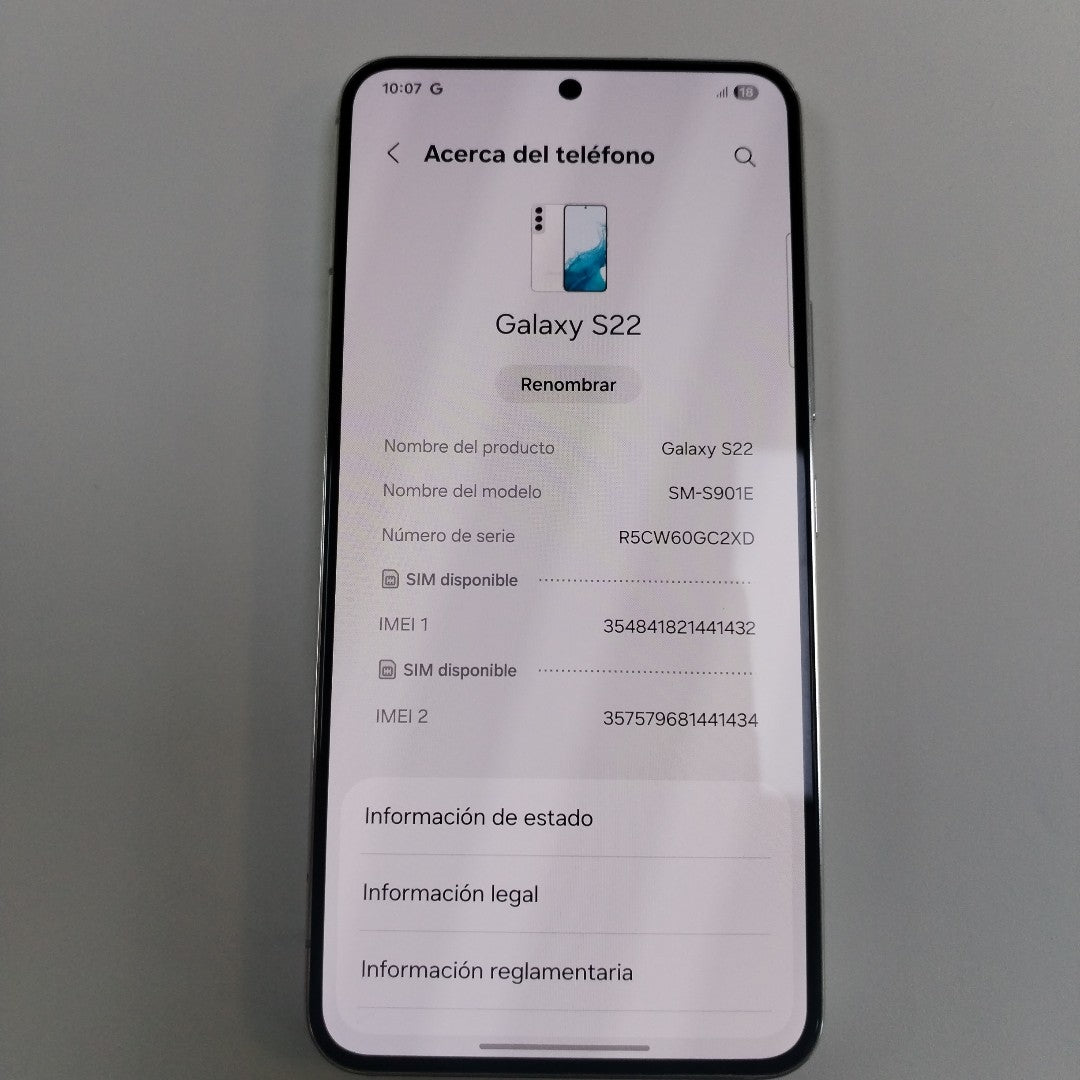 CELULAR SAMSUNG GALAXY S22 SM-S901E 128 GB 8 GB RAM (SEMINUEVO)