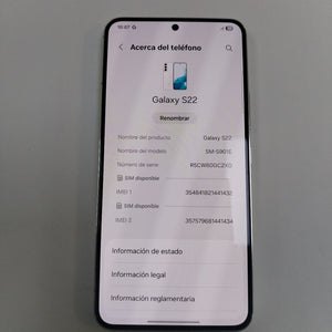 CELULAR SAMSUNG GALAXY S22 SM-S901E 128 GB 8 GB RAM (SEMINUEVO)