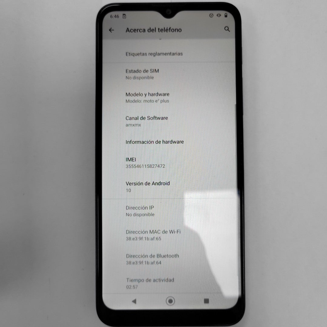 CELULAR MOTOROLA MOTO G7 XT1962-4 64 GB 4 GB RAM (SEMINUEVO)