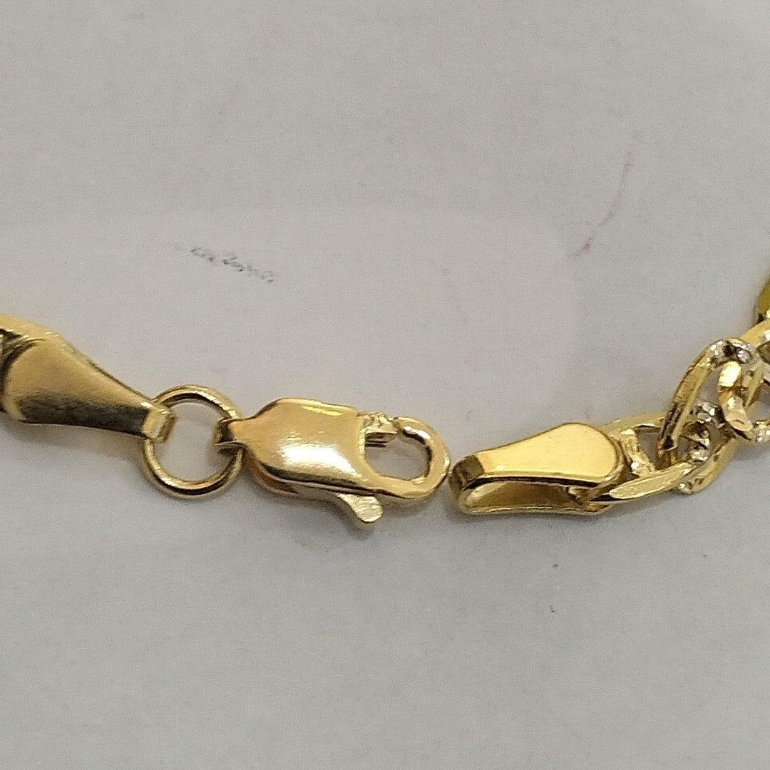 PULSERA TEJIDO MARINERO DIAMANTADO 4.5GR 18 CM (NUEVO)