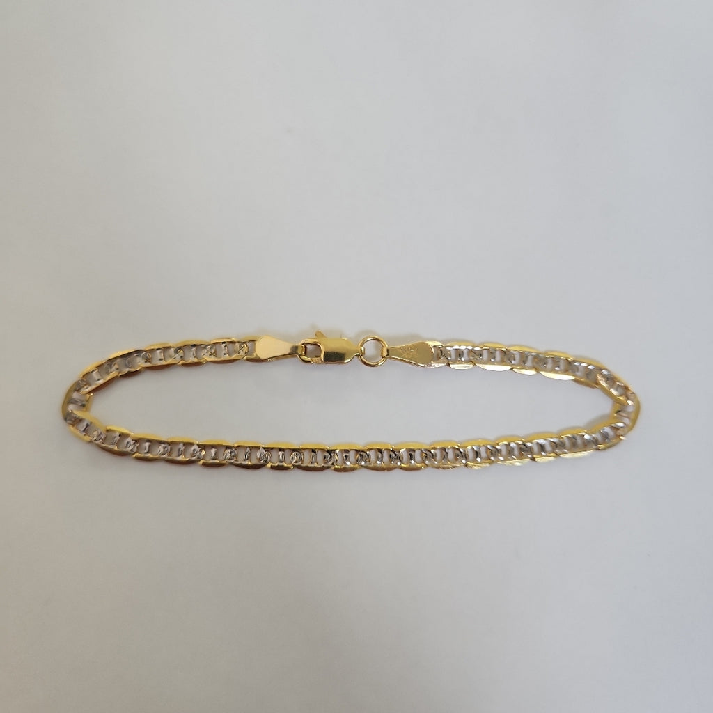 PULSERA TEJIDO MARINERO DIAMANTADO 4.6GR 18 CM (NUEVO)