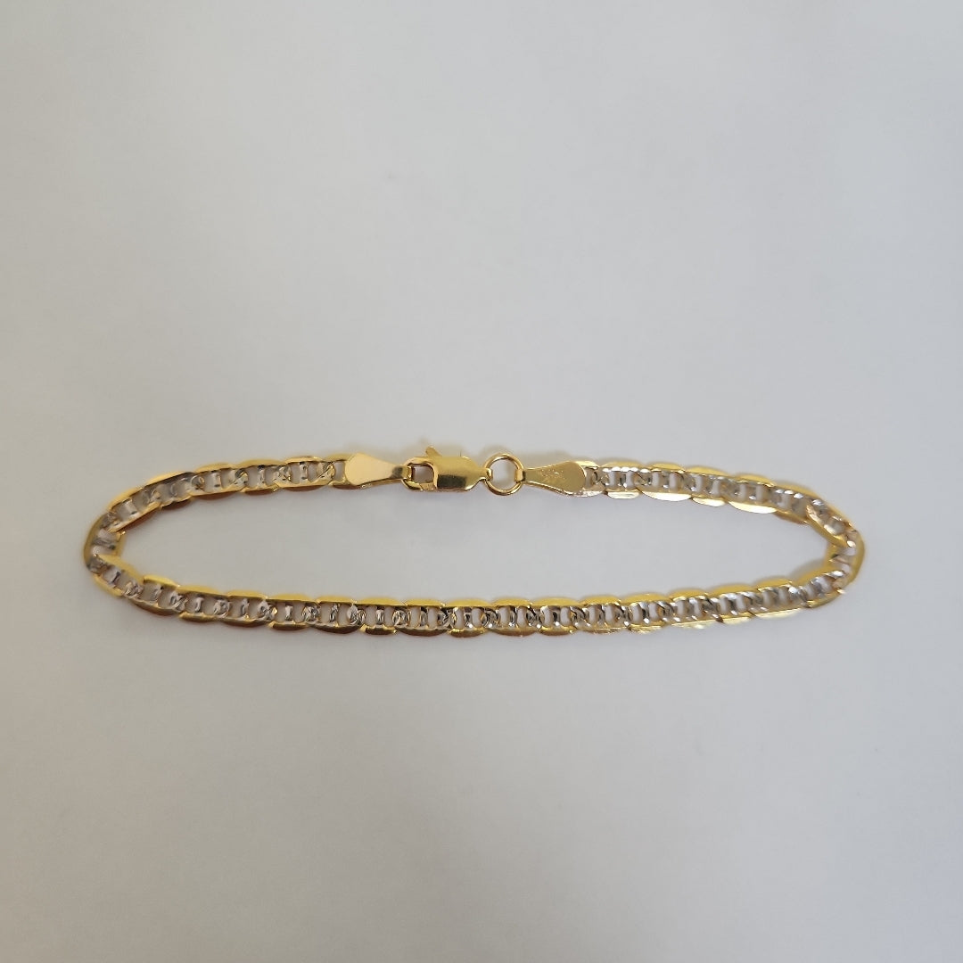 PULSERA TEJIDO MARINERO DIAMANTADO 4.6GR 18 CM (NUEVO)