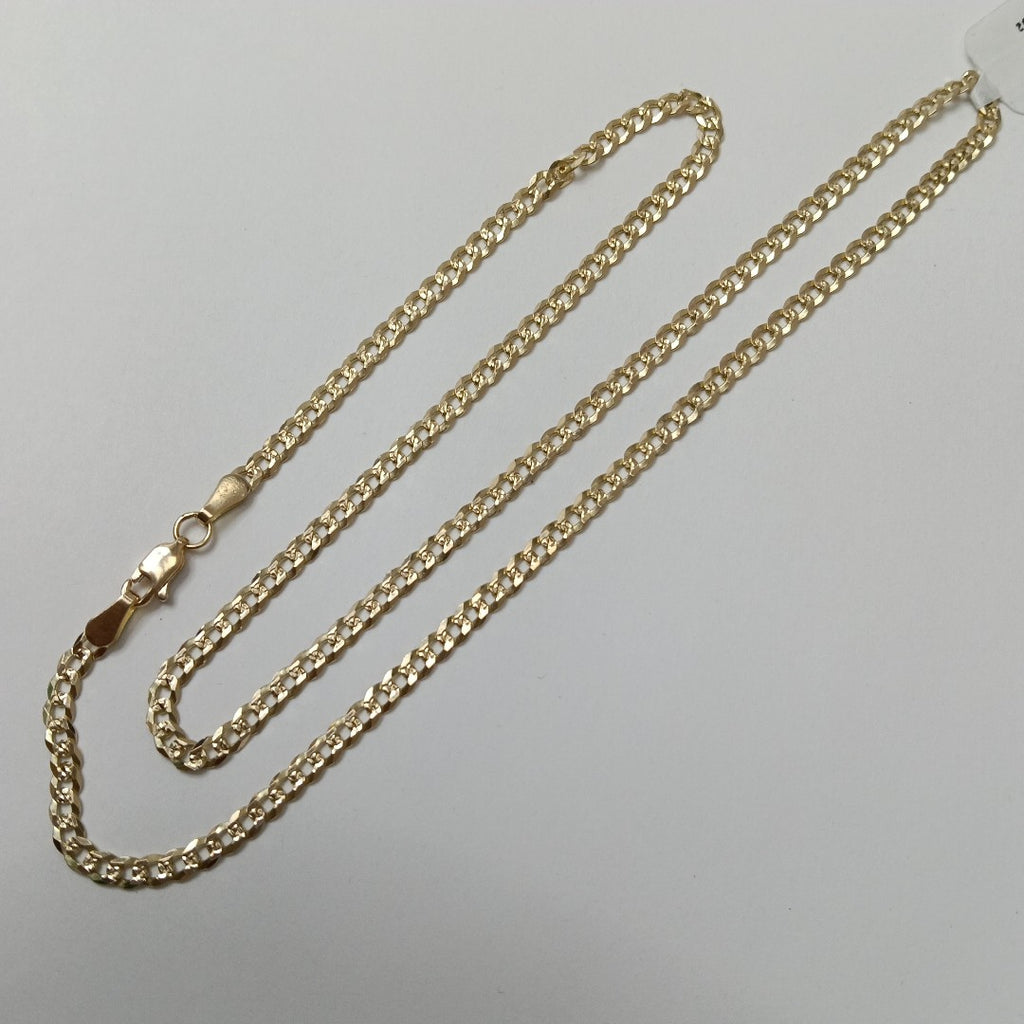 CADENA BARBADA DIAMANTADA 11.61GR 55 CM CM (NUEVO)