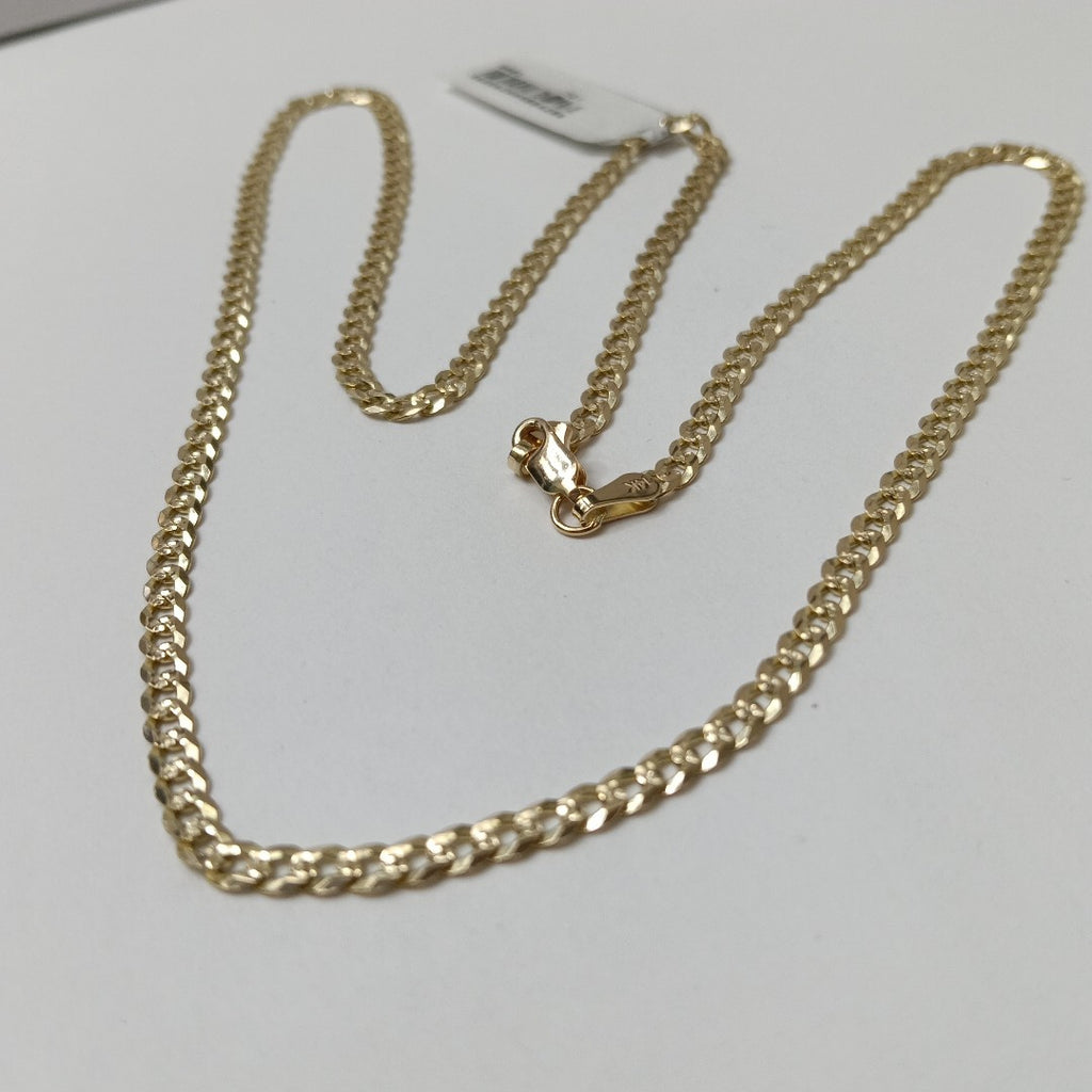 CADENA BARBADA DIAMANTADA 11.71GR 55 CM CM (NUEVO)