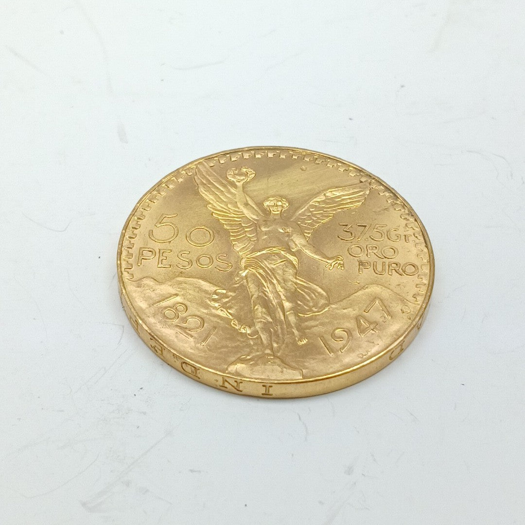 K1 41,60 GRMS 21 K IDENTIFICACIÓN MONEDA NOMINATIVA MONEDAS PESOS 50 PESOS (SEMINUEVO)