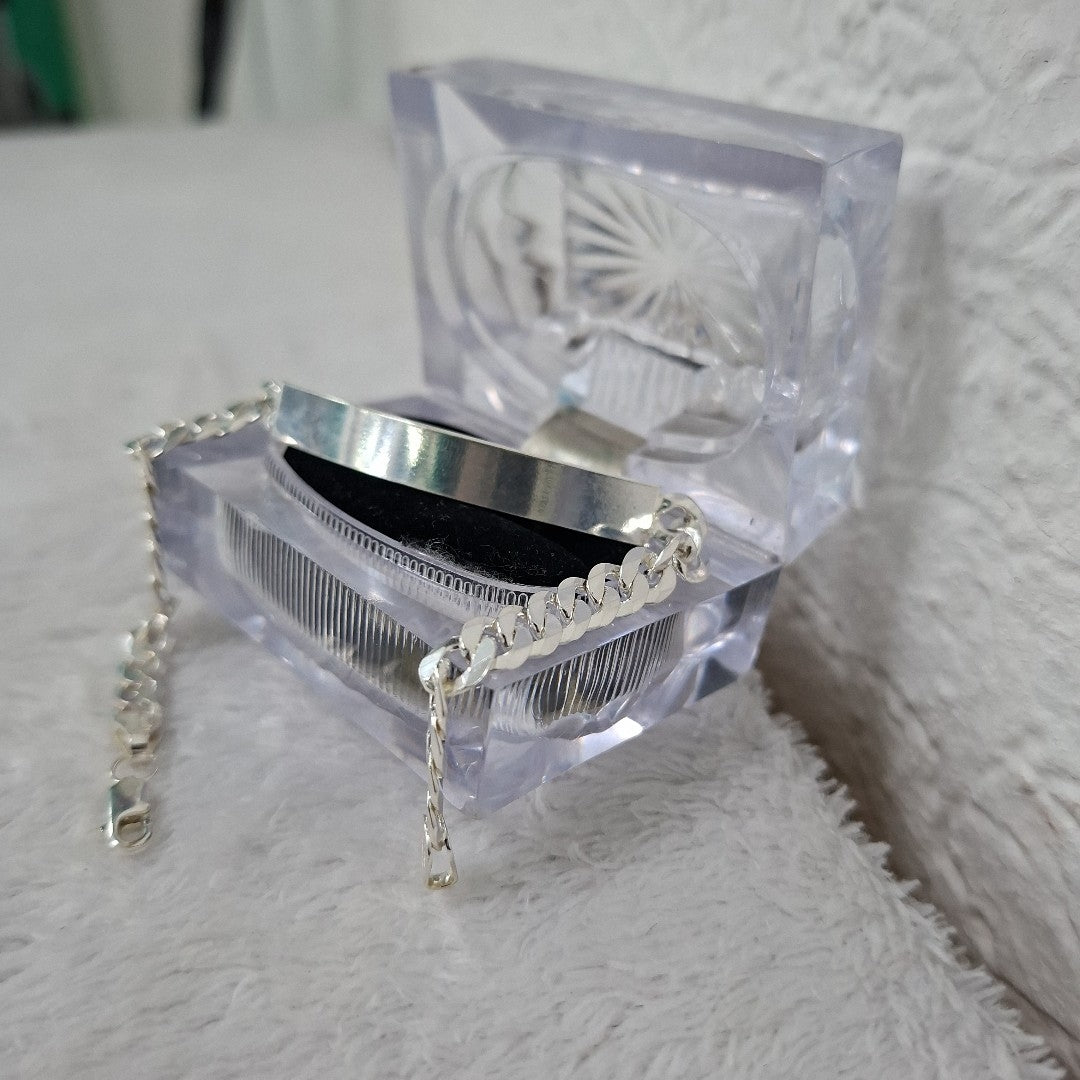 ESCLAVA BARBADA PLATA .925 12.8G (NUEVO)