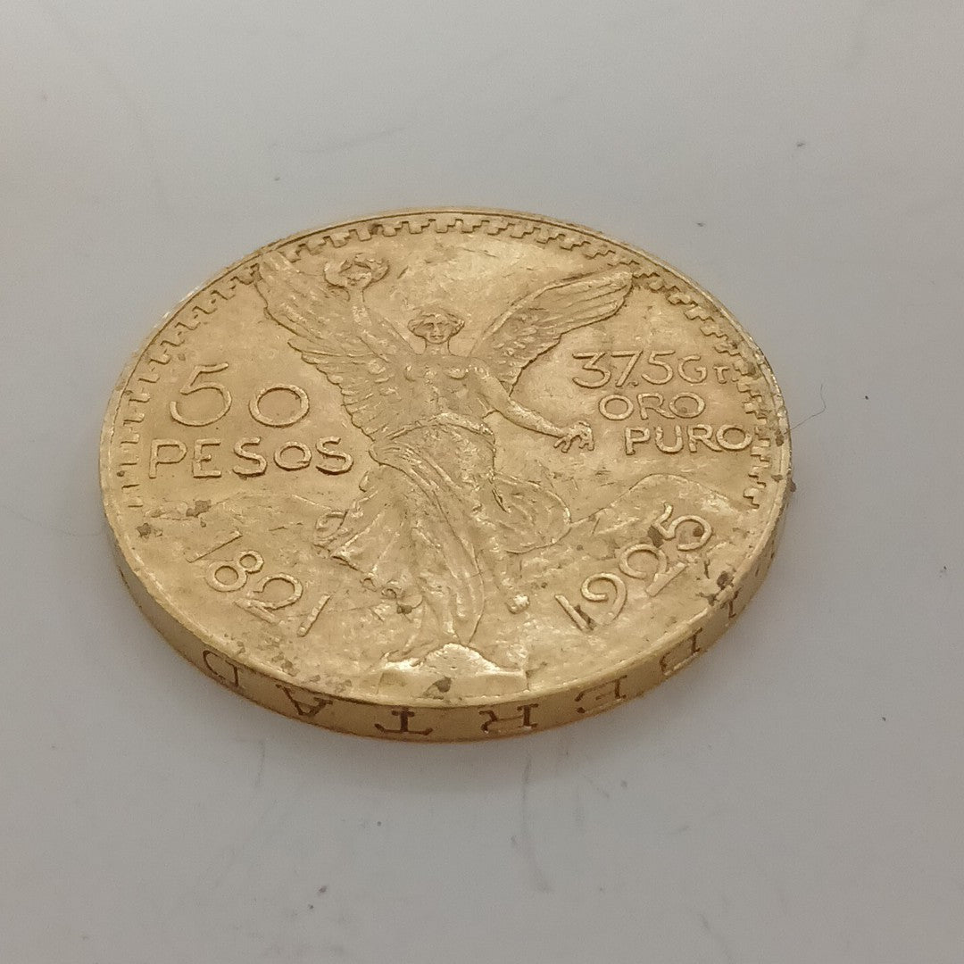 K1 41,60 GRMS 21 K IDENTIFICACIÓN MONEDA NOMINATIVA MONEDAS PESOS 50 PESOS (SEMINUEVO)