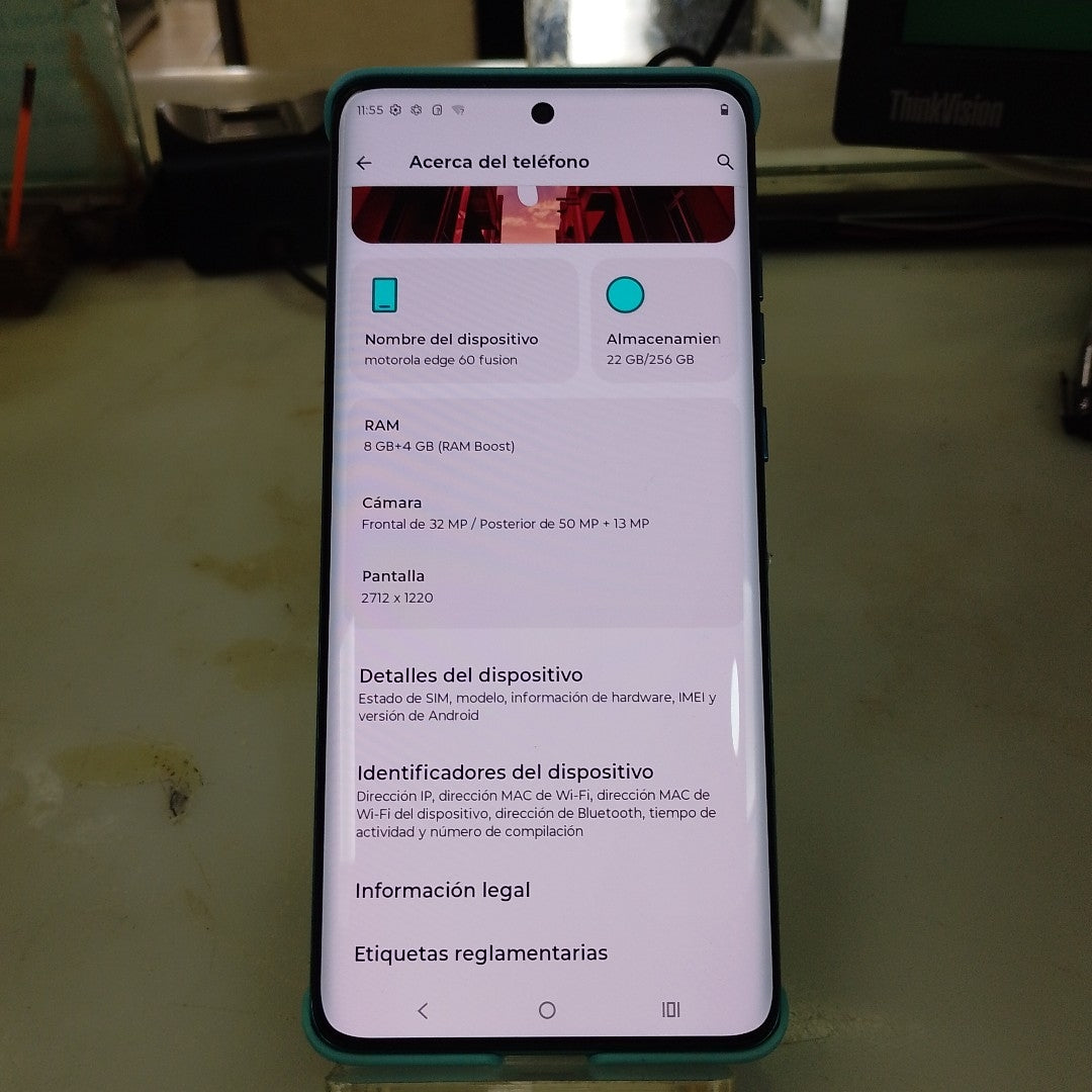CELULAR MOTOROLA EDGE 60 FUSION XT2503-1 (2023) 256 GB 8 GB RAM (SEMINUEVO)