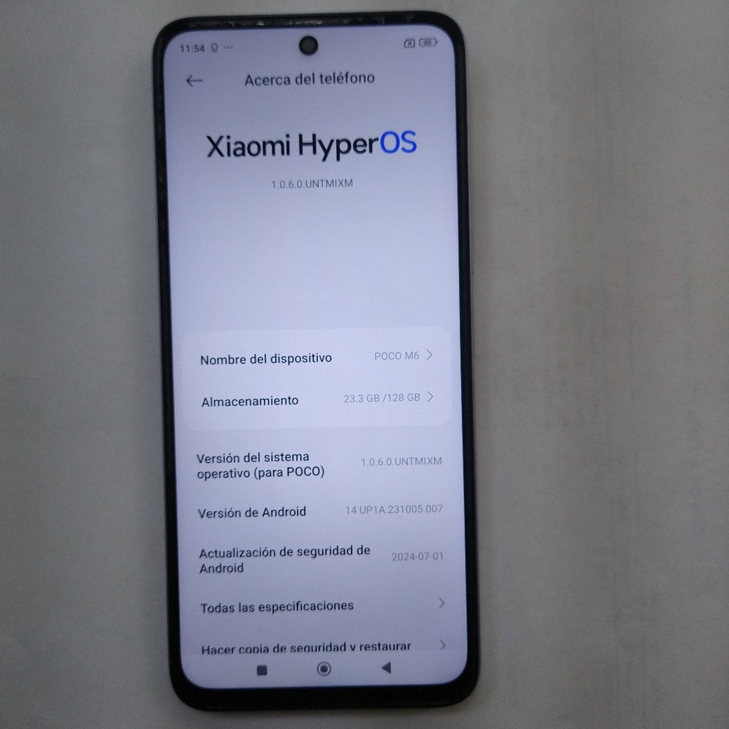 CELULAR XIAOMI POCO M6 2404APC5FG (2023) 128 GB 6 GB RAM (SEMINUEVO)