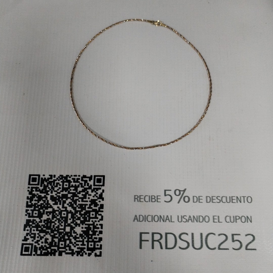 GARGANTILLA. ORO. 10 K 4.9 GRMS (SEMINUEVO)