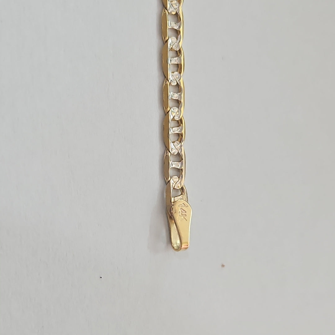 PULSERA TEJIDO MARINERO DIAMANTADO 4.5GR 18 CM (NUEVO)