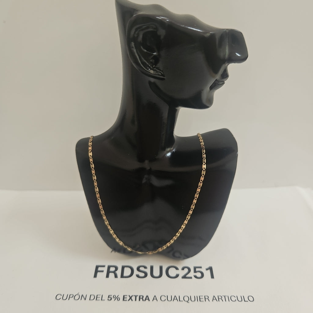 CADENA. ORO. 14 K 1.6 GRMS (SEMINUEVO)