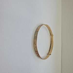 PULSERA RIGIDA. ORO. 10 K 4.8 GRMS (SEMINUEVO)