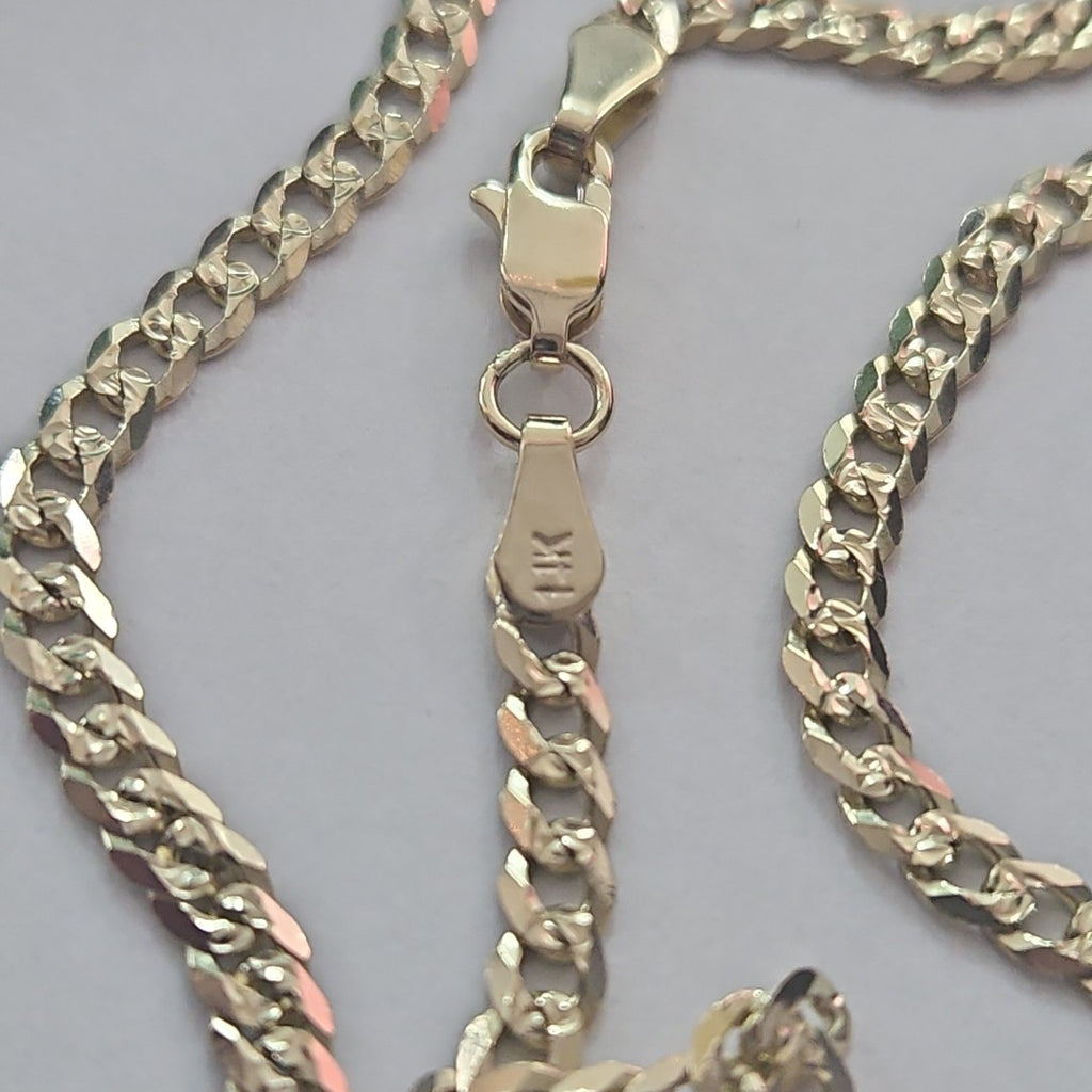 CADENA BARBADA DIAMANTADA 12.01GR 60 CM CM (NUEVO)