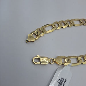 PULSERAS CABALLERO CARTIER 3 1 AMARILLA ORO 14K 24.9 (NUEVO)