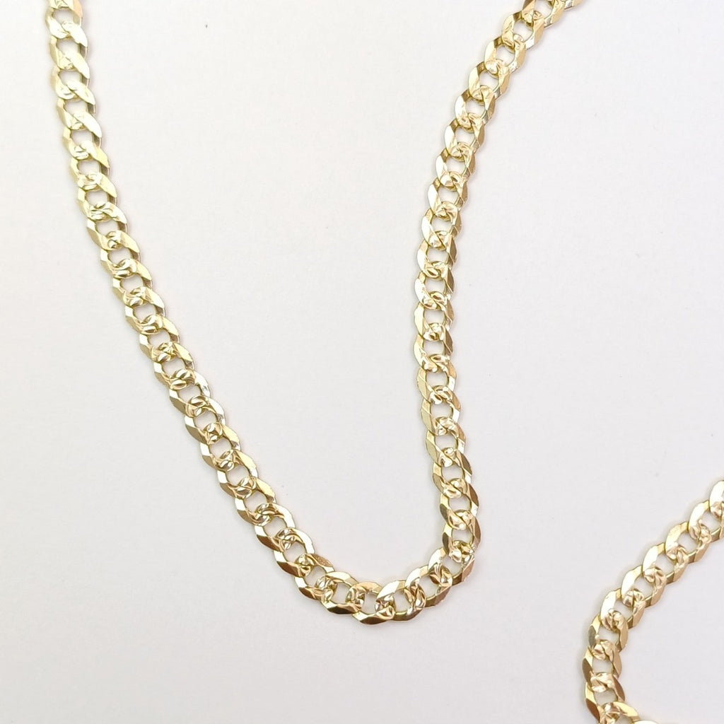 CADENA BARBADA DIAMANTADA 12.01GR 60 CM CM (NUEVO)