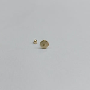 BROQUELES ORO 10K 1 (NUEVO)