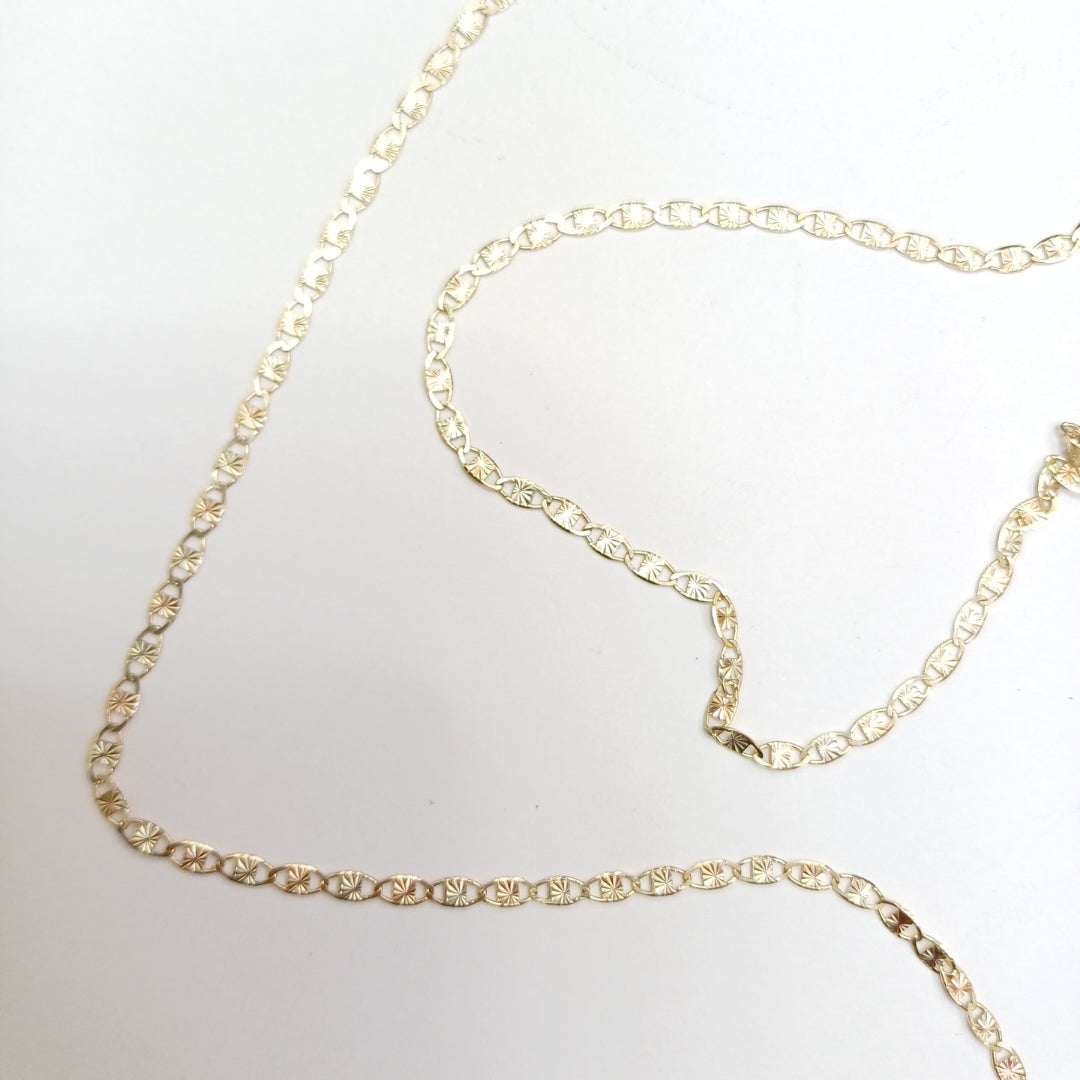 CADENA TEJIDO MARINERO 3.81GR 60 CM (NUEVO)