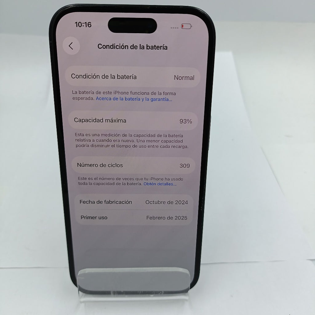 CELULAR APPLE IPHONE 16 A3286 (2024) 128 GB 8 GB RAM (SEMINUEVO)