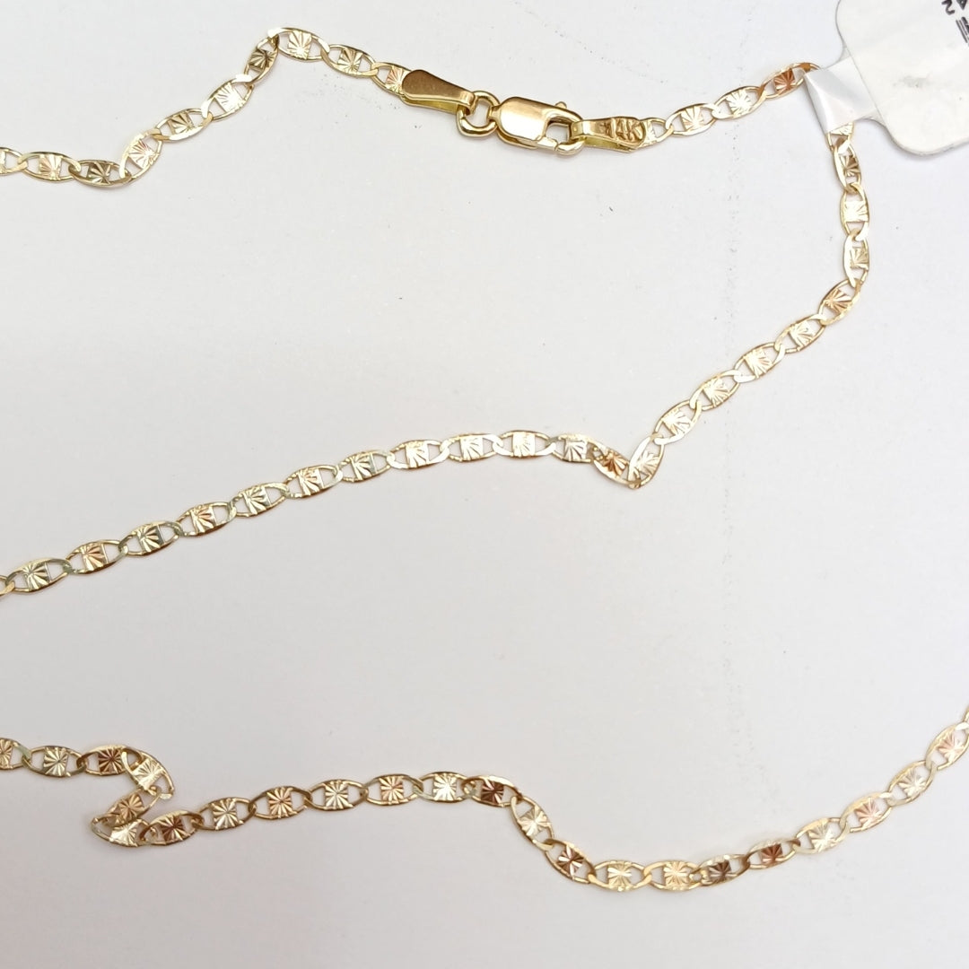 CADENA TEJIDO MARINERO 3.61GR 55 CM (NUEVO)