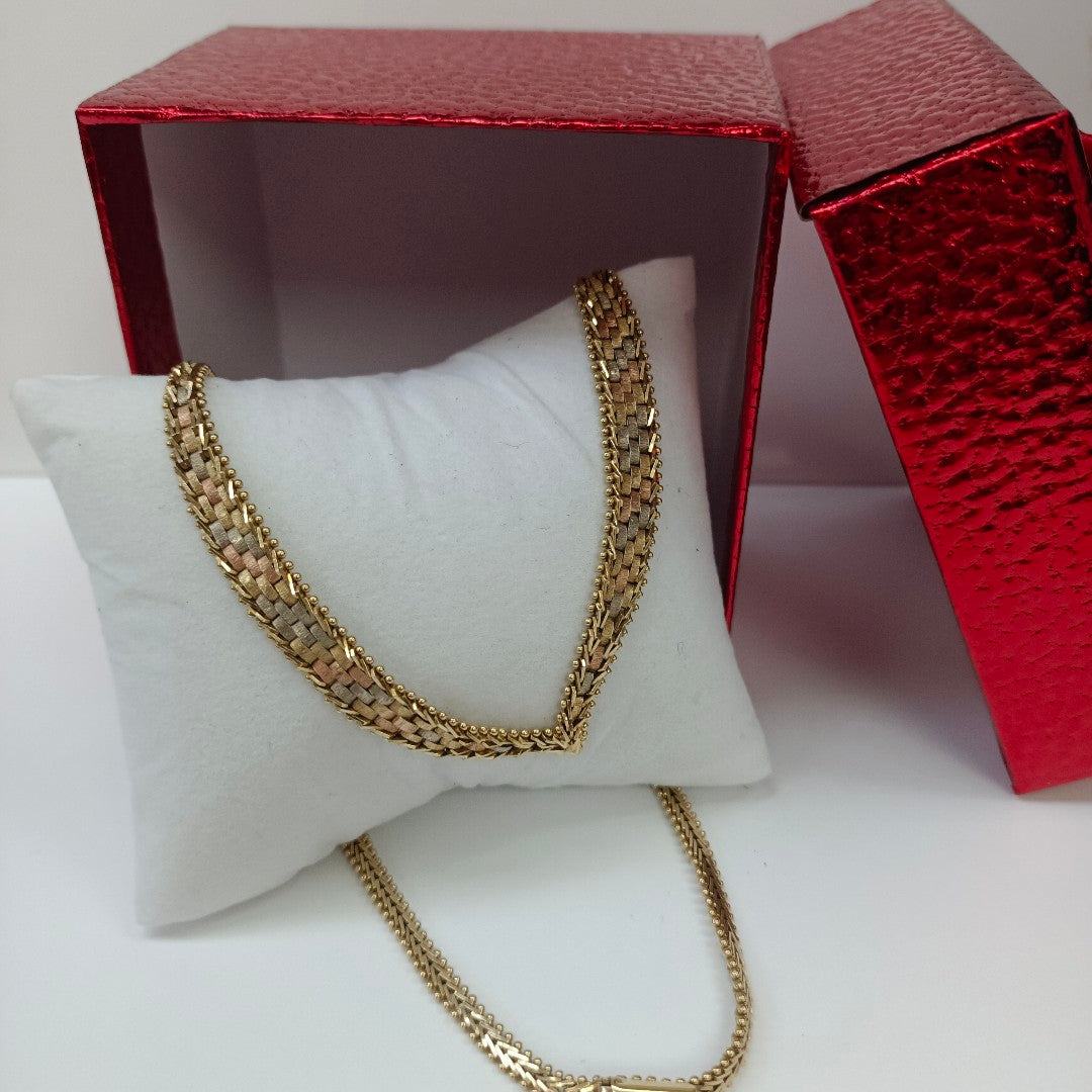 GARGANTILLA. ORO. 14 K 18.6 GRMS (SEMINUEVO)