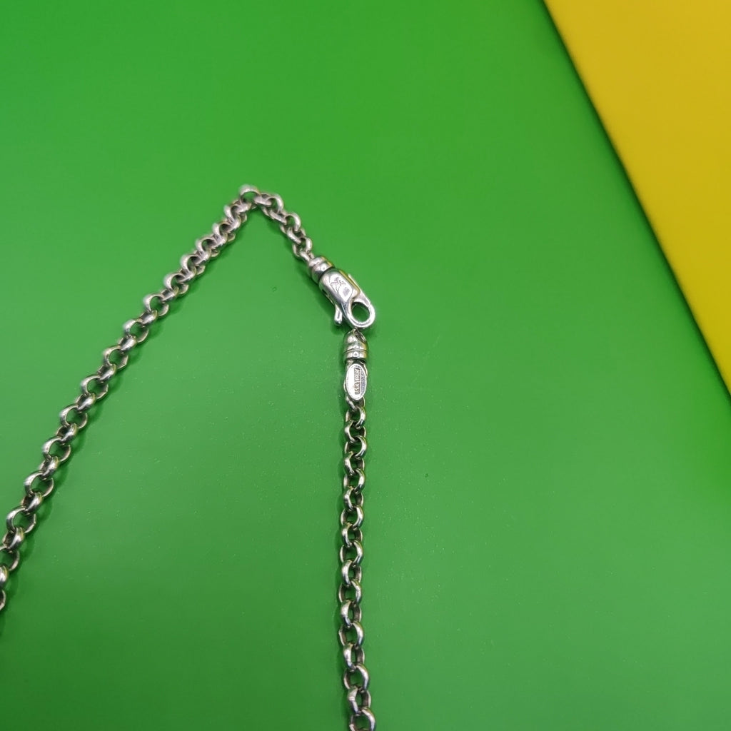 GARGANTILLA. ORO, ORO BLANCO. 14 K 18.3 GRMS (SEMINUEVO)