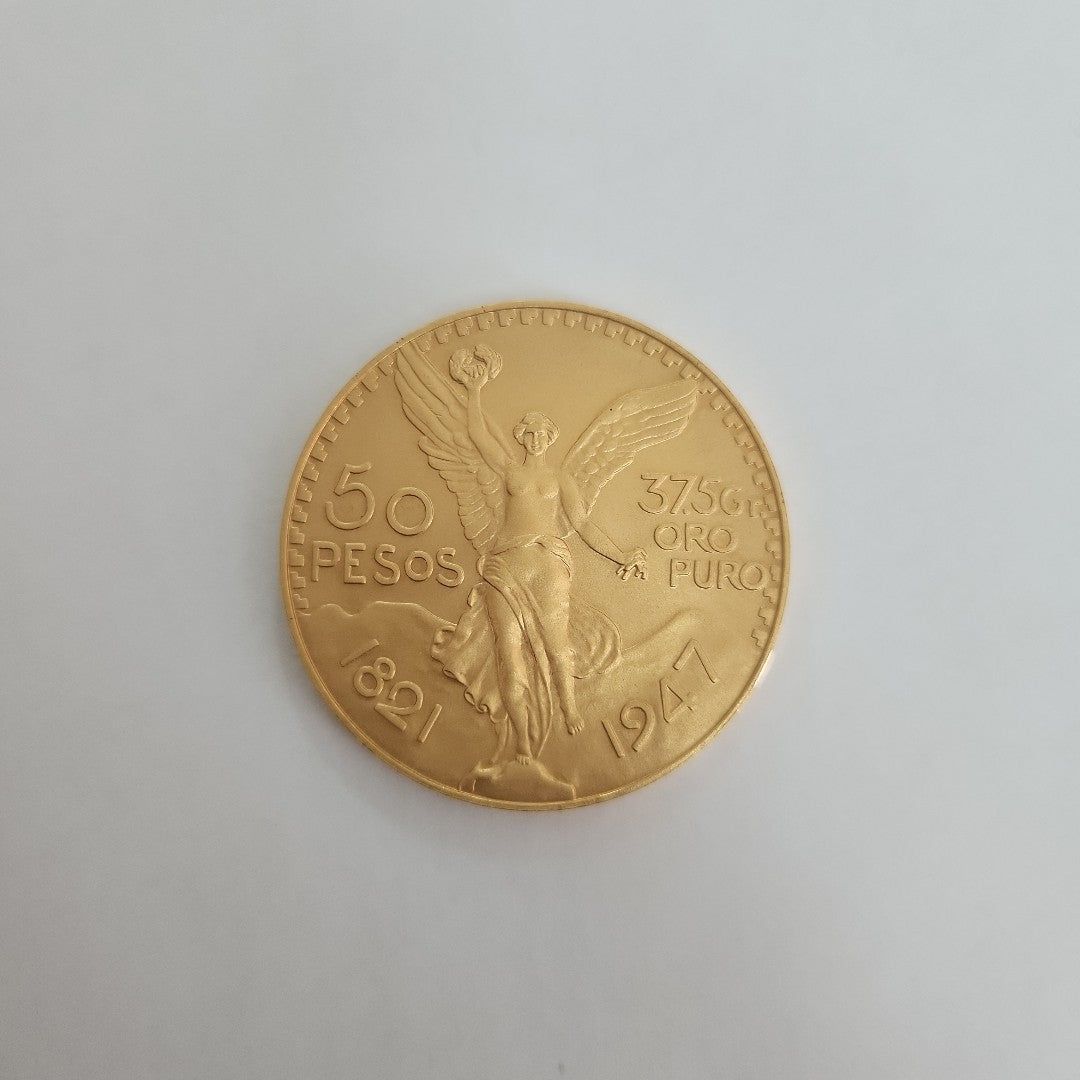 K1 41.6 GRMS 21 K IDENTIFICACIÓN MONEDA NOMINATIVA. MONEDAS PESOS 50 PESO (SEMINUEVO)