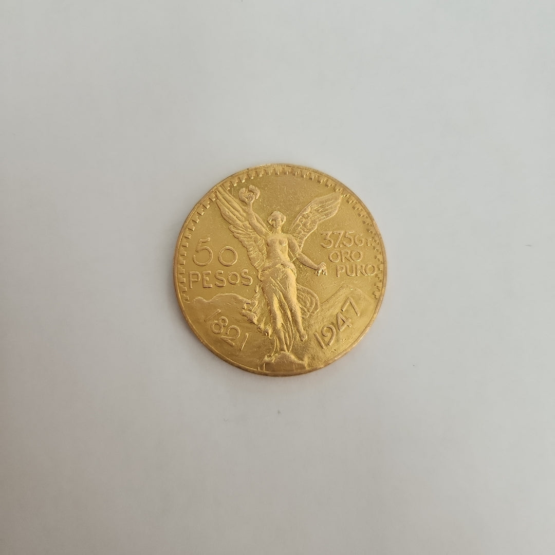 K1 41.6 GRMS 21 K IDENTIFICACIÓN MONEDA NOMINATIVA. MONEDAS PESOS 50 PESO (SEMINUEVO)