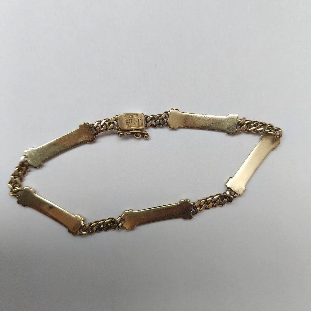 PULSERA. ORO. 14 K 12.8 GRMS (SEMINUEVO)