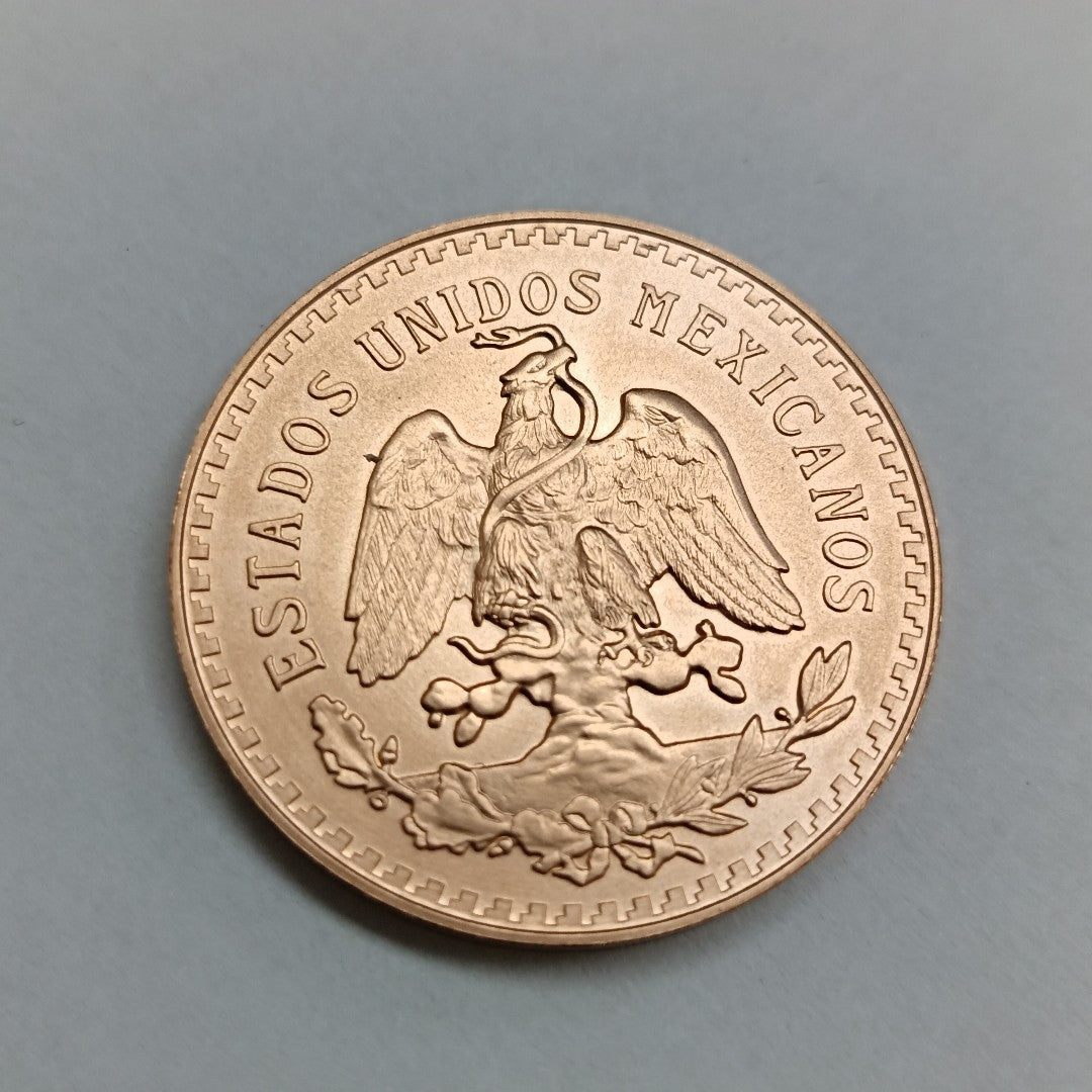K1 41.6 GRMS 21 K IDENTIFICACIÓN MONEDA NOMINATIVA. MONEDAS PESOS 50 PES (SEMINUEVO)