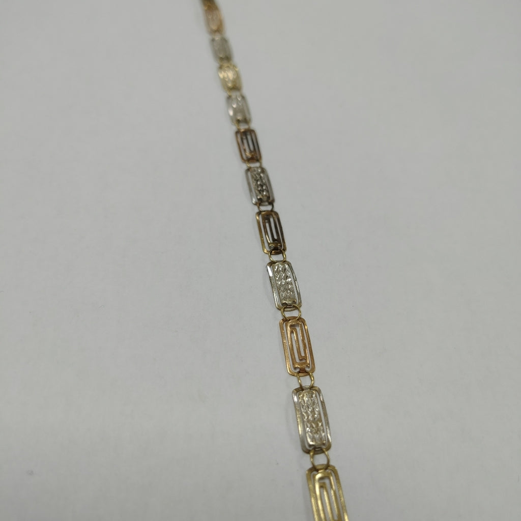 PULSERA ORO COMBINADO 14 K 3,20 GRMS (SEMINUEVO)