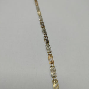PULSERA ORO COMBINADO 14 K 3,20 GRMS (SEMINUEVO)