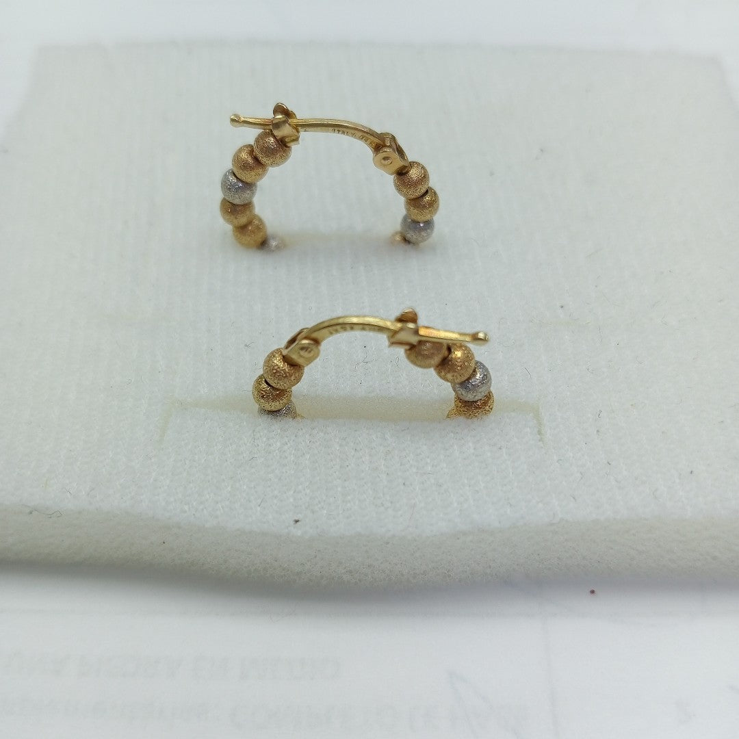 ARRACADAS PAR. ORO, RODIADO 14 K 3.4 GRMS (SEMINUEVO)