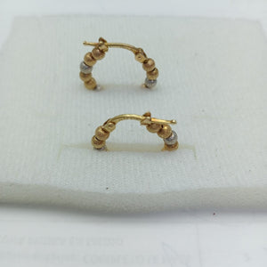 ARRACADAS PAR. ORO, RODIADO 14 K 3.4 GRMS (SEMINUEVO)