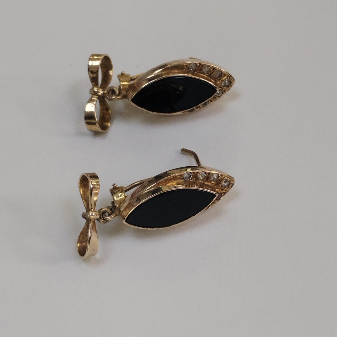 ARETES PAR. ORO. 10 K 10.4 GRMS (SEMINUEVO)