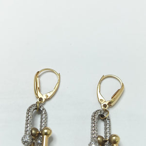 ARETES PAR. ORO. 14 K 8.3 GRMS (SEMINUEVO)