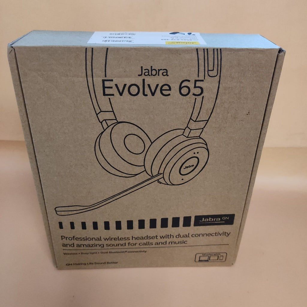 AUDIFONOS JABRA EVOLVE 65 HSC018W INALAMBRICO ON EAR (SEMINUEVO)