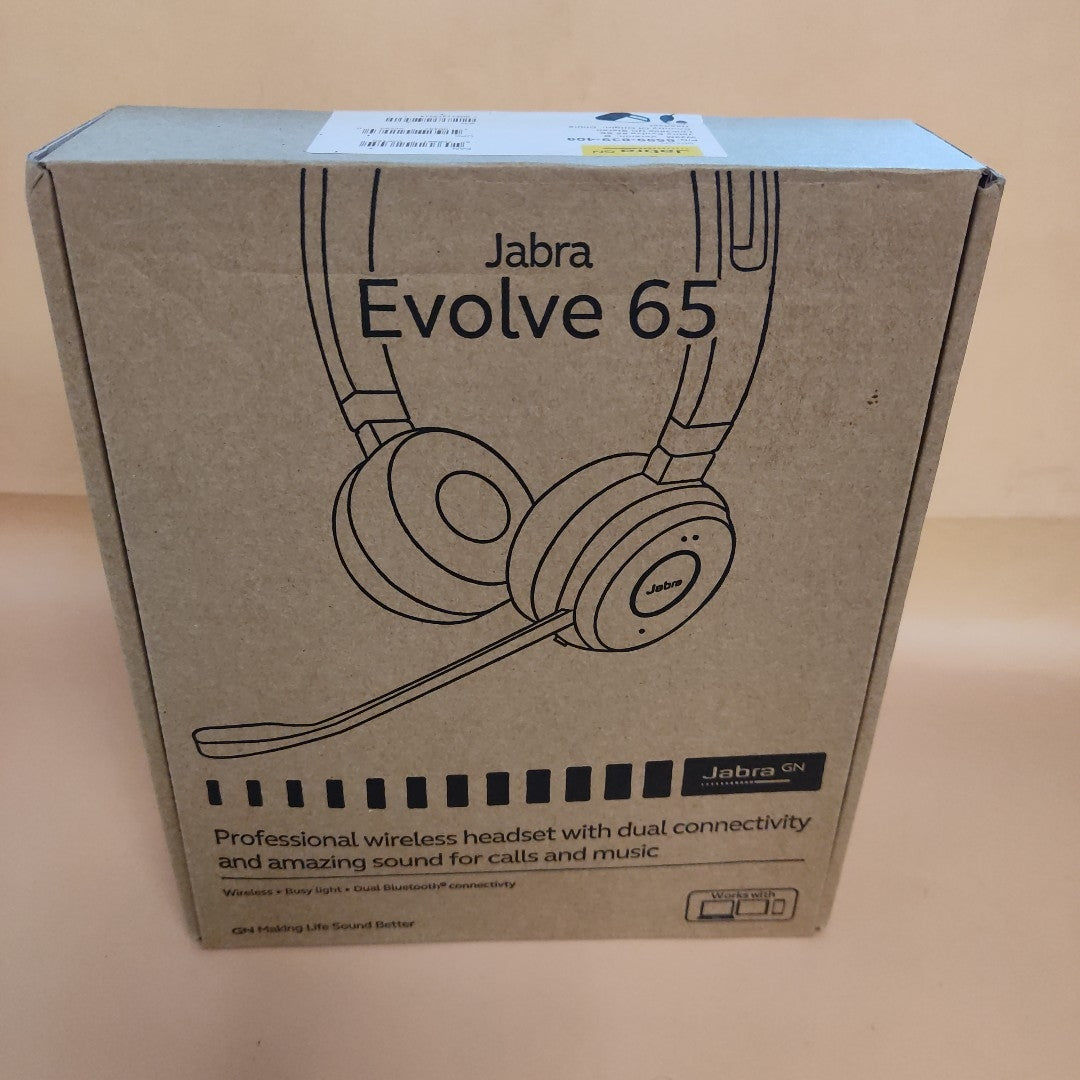 AUDIFONOS JABRA EVOLVE 65 HSC018W INALAMBRICO ON EAR (SEMINUEVO)